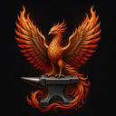 Phoenix Forge Foundation — phoenix on horned forge anvil